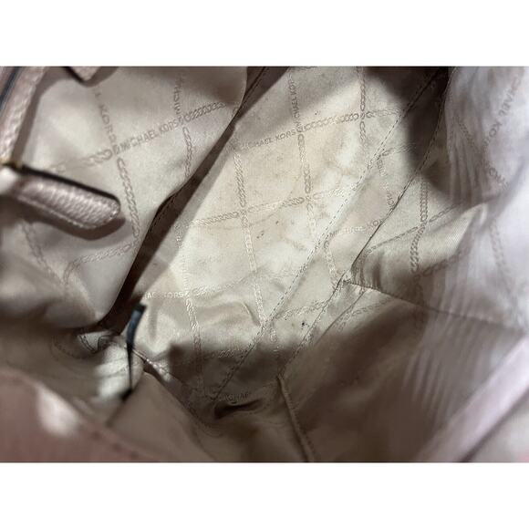 Michael Kors authenticated Edith Small Saffiano Leather Satchel Blush 30S2G7ESIL - Picture 10 of 12